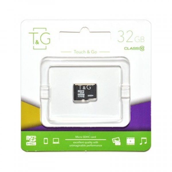 

MicroSDHC 32GB UHS-I Class 10 T&G (TG-32GBSD10U1-00)