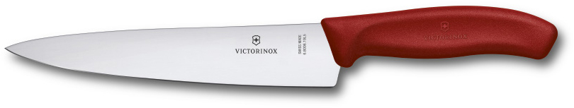 

Кухонный нож SwissClassic Carving 19см с крас. ручкой (блистер) Victorinox Vx68001.19B