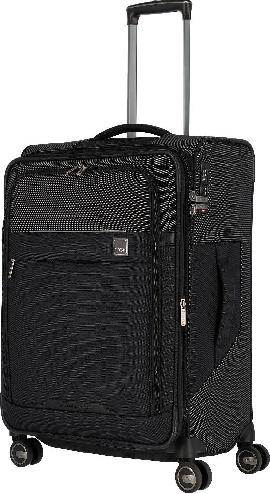 

PRIME/Black Чемодан на 4 колесах M exp. (65/76л,3,3кг) (44x68x28/32см) Titan Ti391405-01