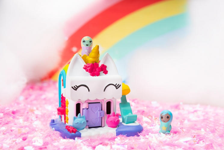 

Детский игровой набор от 6лет Jazwares Nanables Small House Радужный путь Спа День сияния (NNB0049)