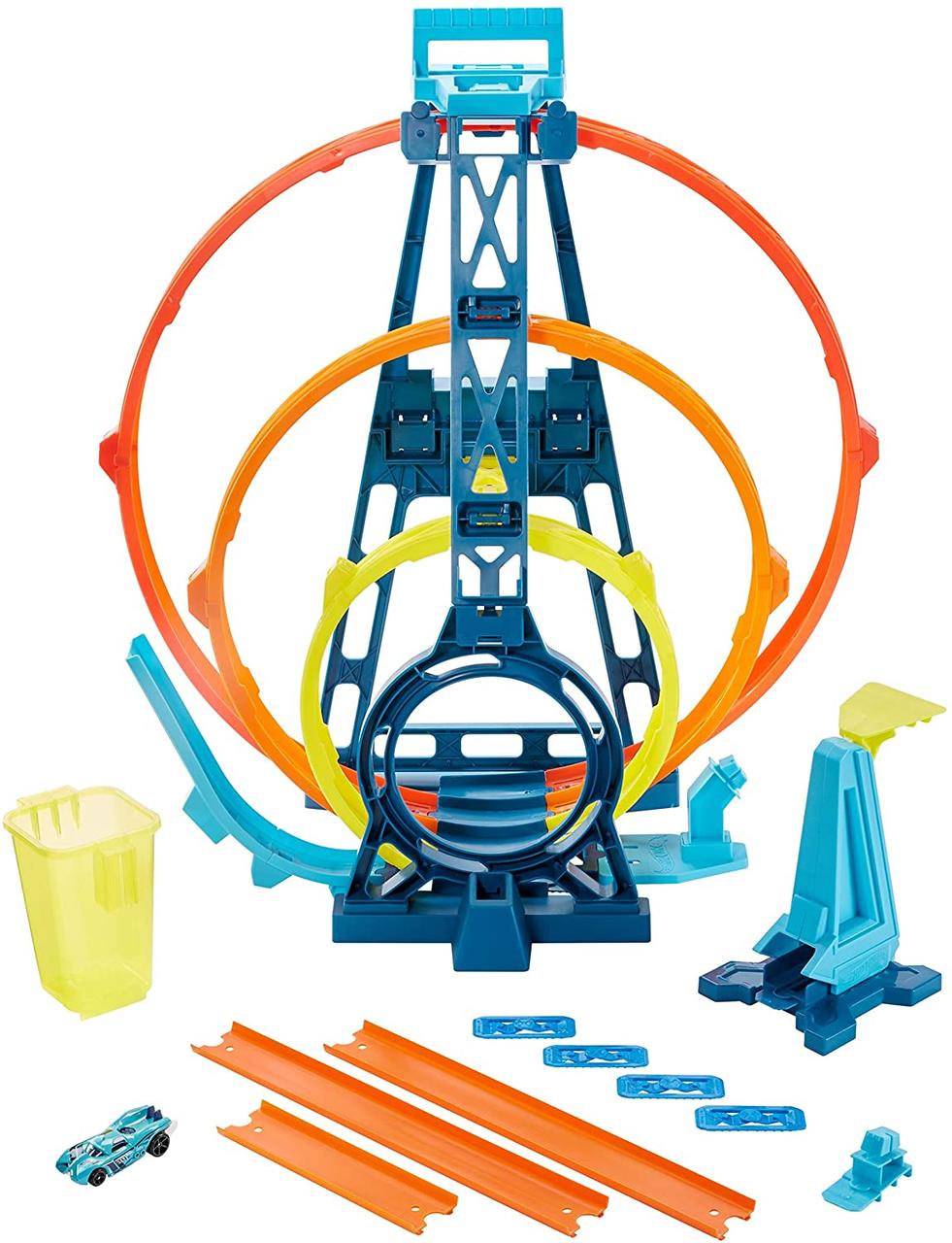 

Трек Хот Вилс Тройная петля Hot Wheels Track Builder Unlimited Triple Loop Kit GLC96