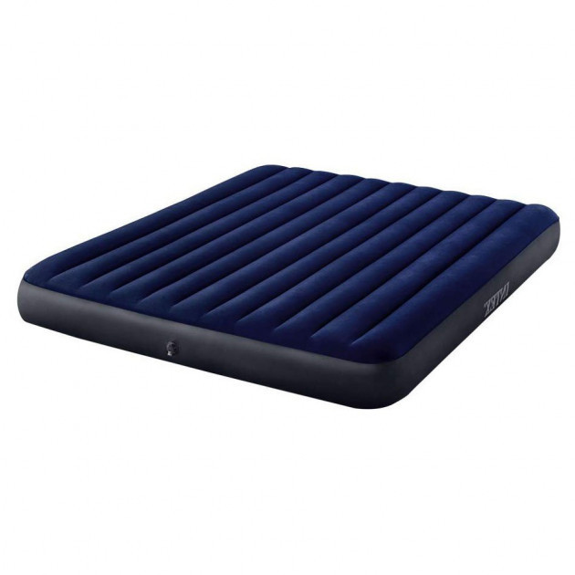 

Матрас надувной двухместный Intex 64755 183х203х25 см Blue