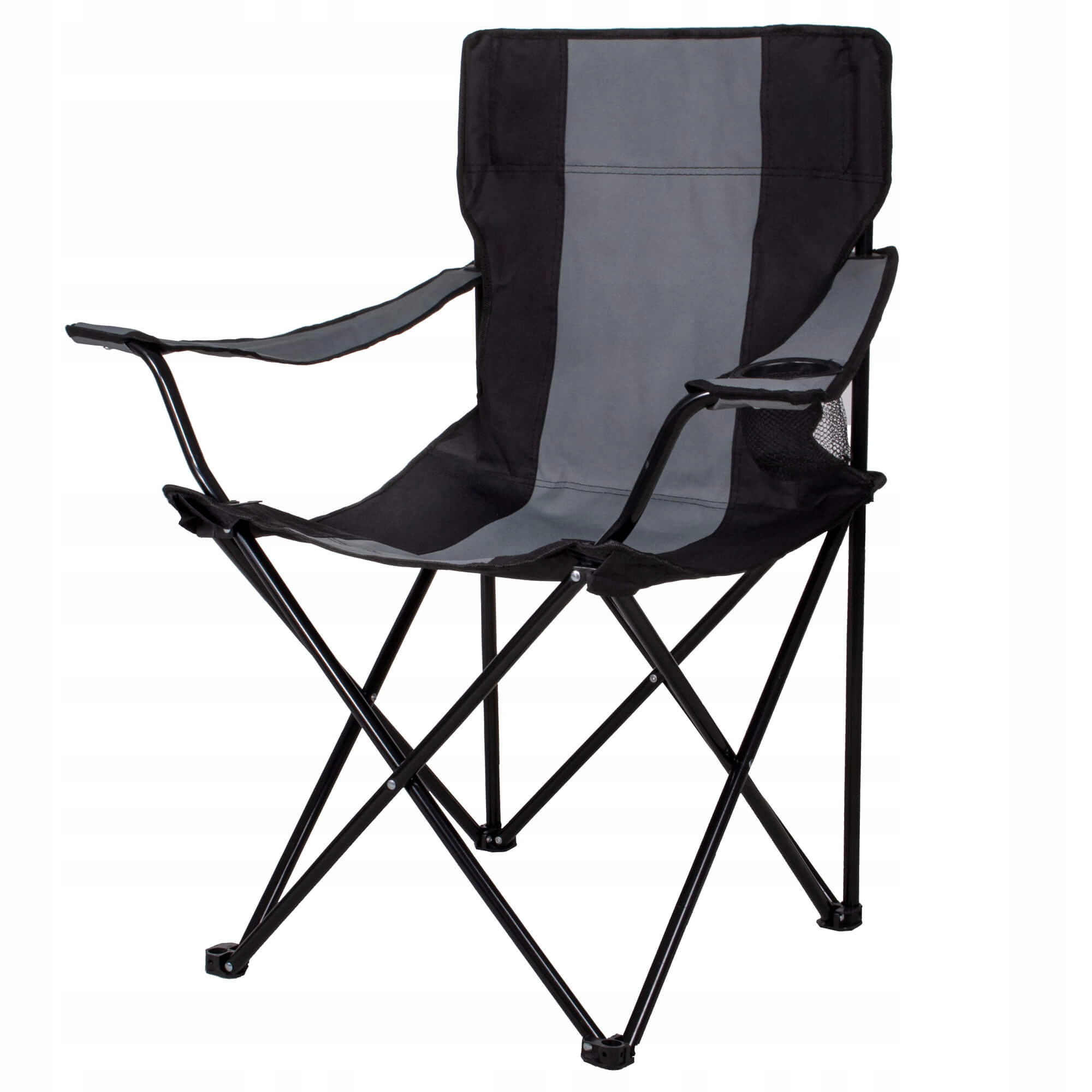 

Складное туристическое кресло CS0004 Springos 85x76х52 см (sad0000594) Черно-серый