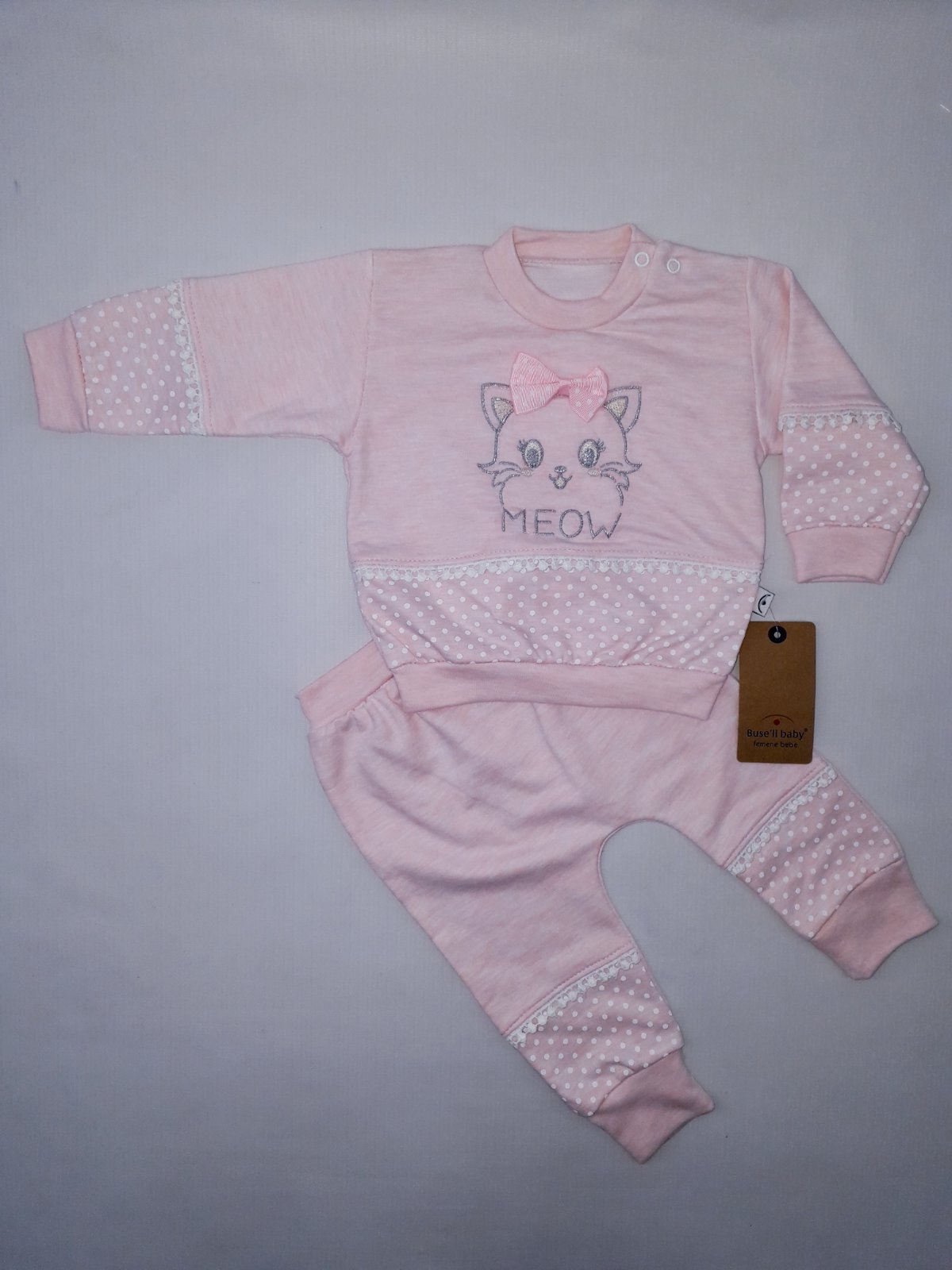 

Костюм (свитшот+штаны) Buse'li Baby 0307 86см(р) розовый