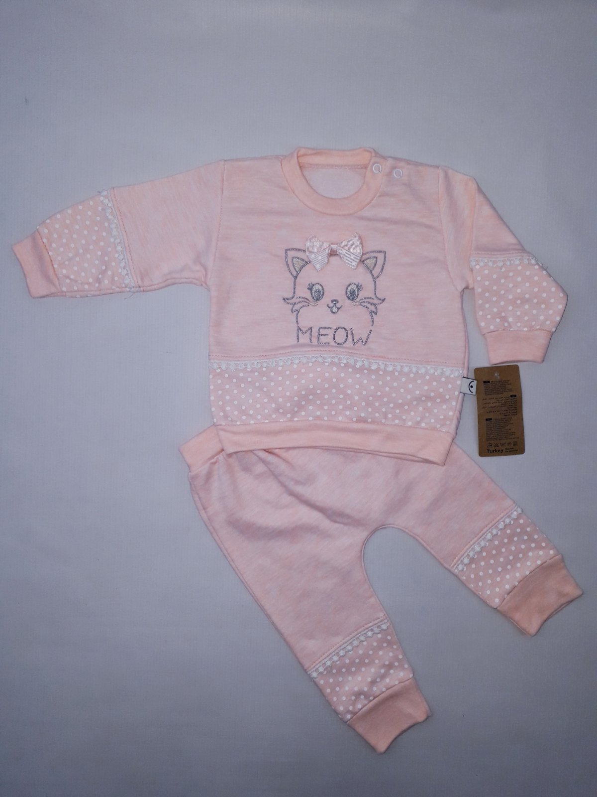 

Костюм (свитшот+штаны) Buse'li Baby 0307 74см(р) персиковый