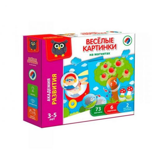 

Магнитная игра "Веселые картинки" (рус) VT5422-02 (15-59678)