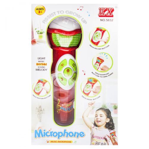 

Микрофон музыкальный с эффектами (красный) 5832 (15-129865)