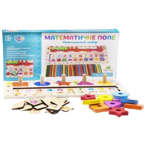 

Деревянная игра "Математическое поле" с сортером MD2183 (15-144326)