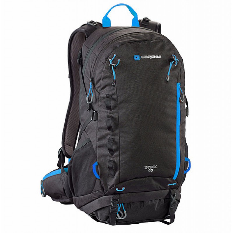 

Рюкзак туристический Caribee X-Trek Black/Ice Blue 40 л, код: 923423