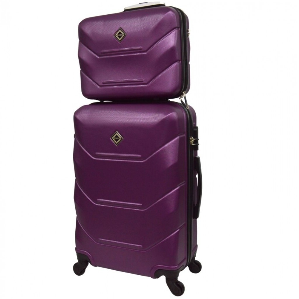 

Комплект валіза та кейс Bonro 36 л (sum0006517) Бузковий