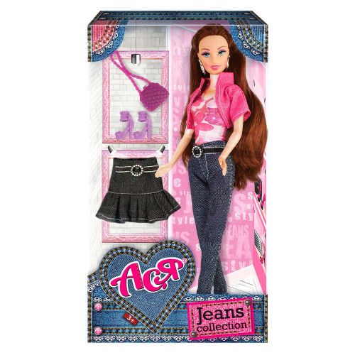 

Кукла Ася с аксессуарами "Jeans Collection" (брюнетка) 35090 (15-129680)