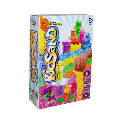 

Кинетический песок "KidSand" с формочками, 1000 г (рус) KS-04-10 (15-55812)