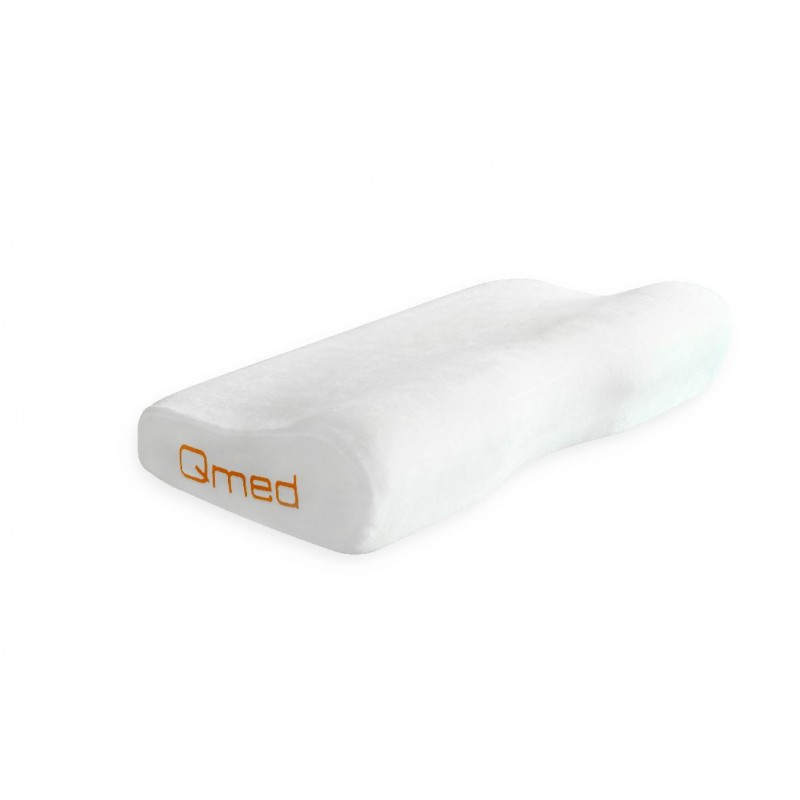 

Подушка ортопедическая Qmed Standard Pillow гипоаллергенная + пена с памятью формы 52 x 32 x 11,5/9,5 см Белый