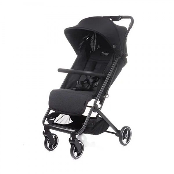 

Коляска прогулочная 4Baby Twizzy со съемным бампером + чехол на ножки Черный