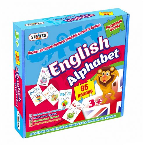 

Развивающая игра-пазлы "Английский алфавит" 539 (15-29435)