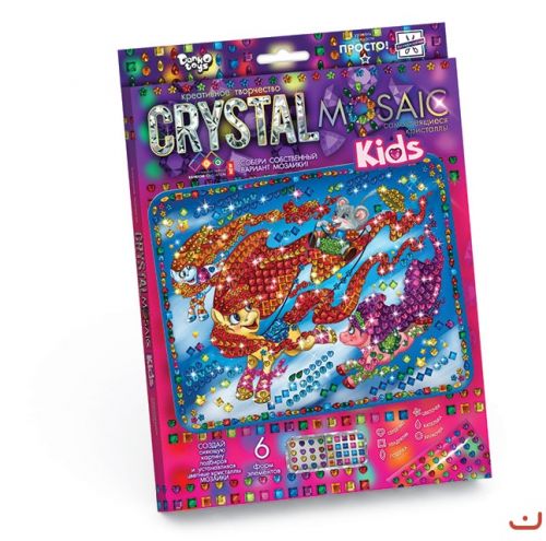 

Набор для креативного творчества "CRYSTAL MOSAIC KIDS", "Пони" CRMk-01-03 (15-38571)