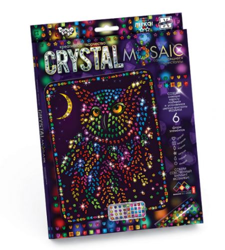 

Набор для креативного творчества "CRYSTAL MOSAIC", "Филин" CRM-01-06 (15-38565)