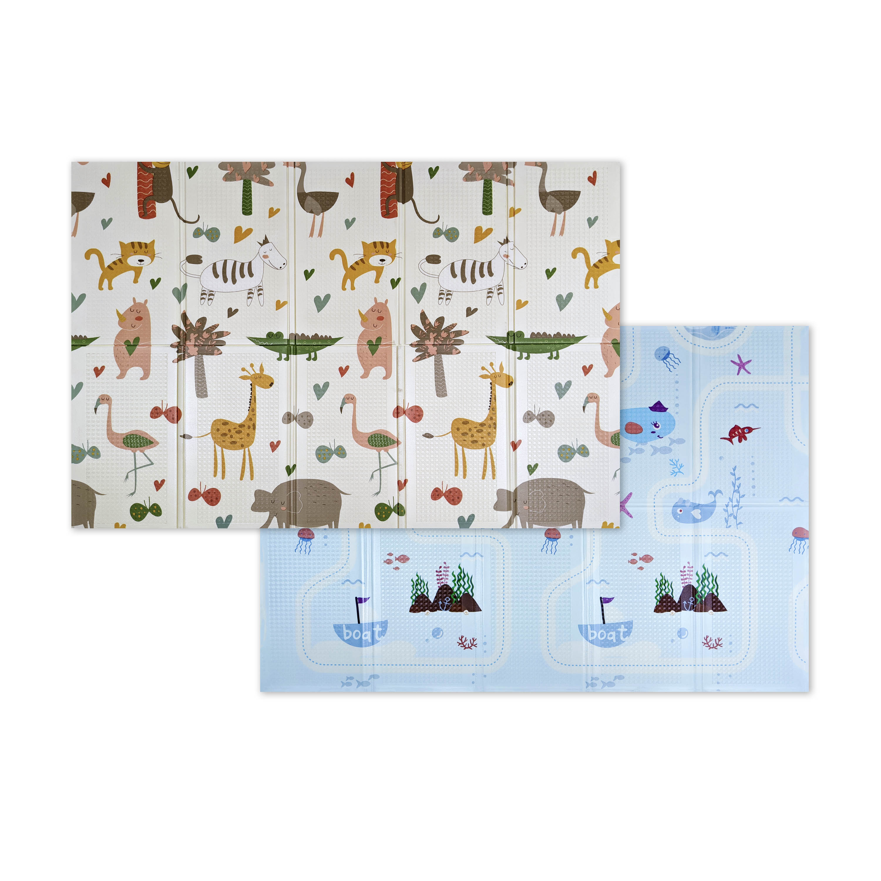 

Двухстронний складной детский коврик-игрушка Sticker Wall 2,00 x 1,80 м. Толщиной 1см. Африка-Океан Развивающий, Экологичный, Износостойкий, Безопасный Разноцветный (246)