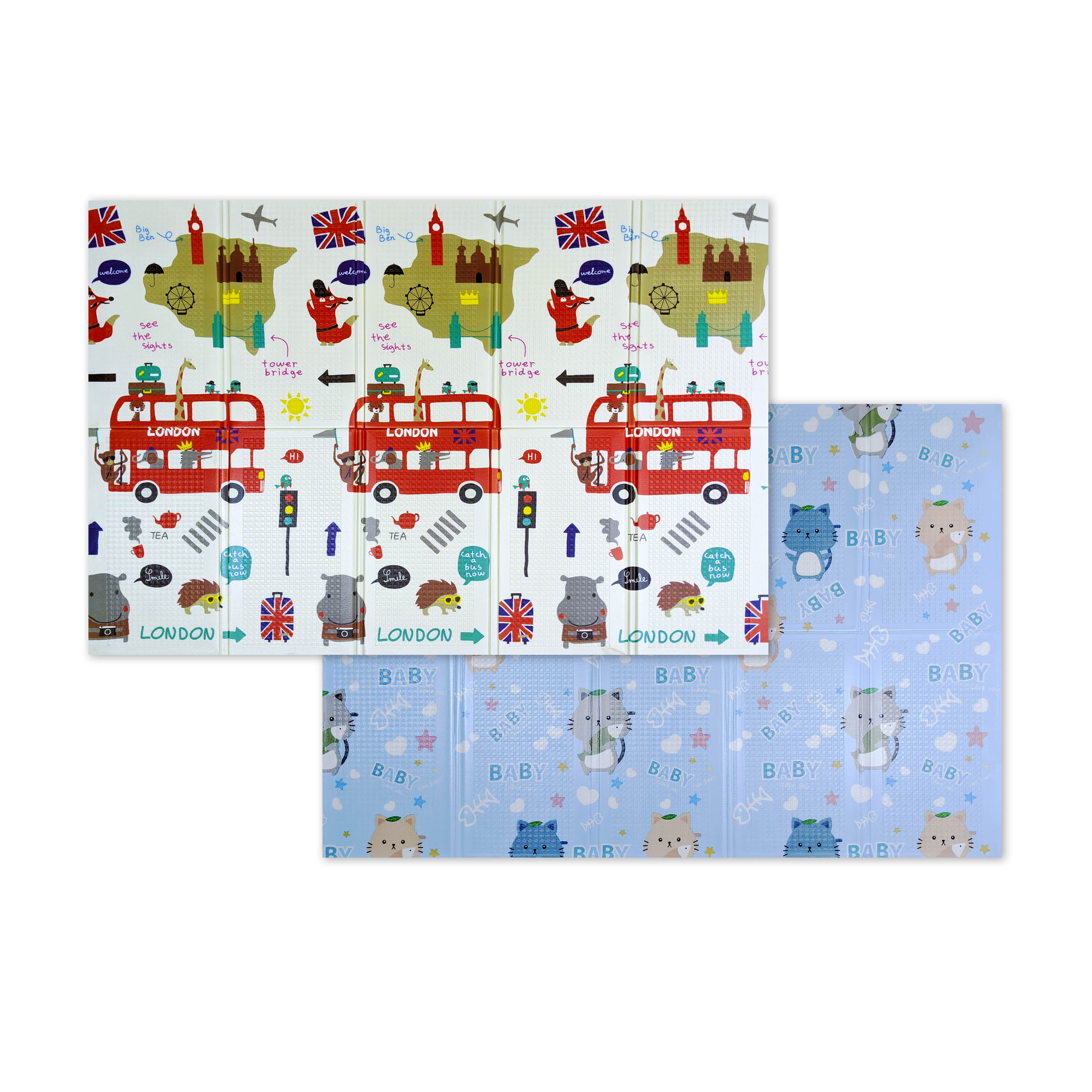 

Двухстронний складной детский коврик-игрушка Sticker Wall 2,00 x 1,50 м. Толщиной 1см. Автобус-Котики Развивающий, Экологичный, Износостойкий, Безопасный Разноцветный (242)