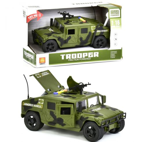 

Интерактивный инерционный военный бронированный джип хаки WENYI (WY610A) (107874)