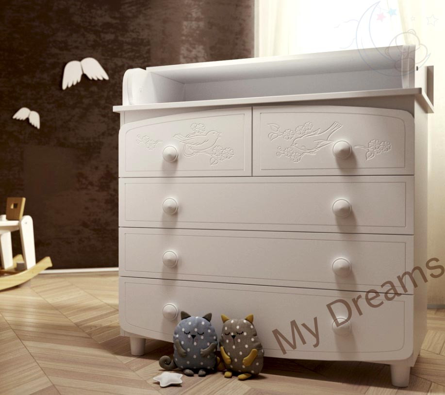 

Комод пеленатор Baby Dream Luxury белый (Luxury)