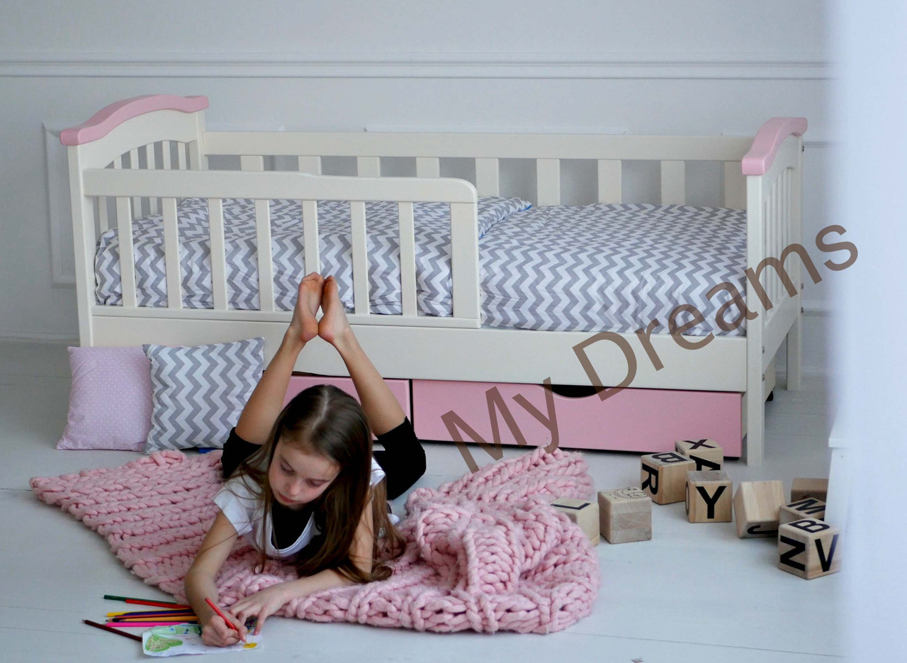 Кроватки для детей от 3 лет с бортиками для девочек