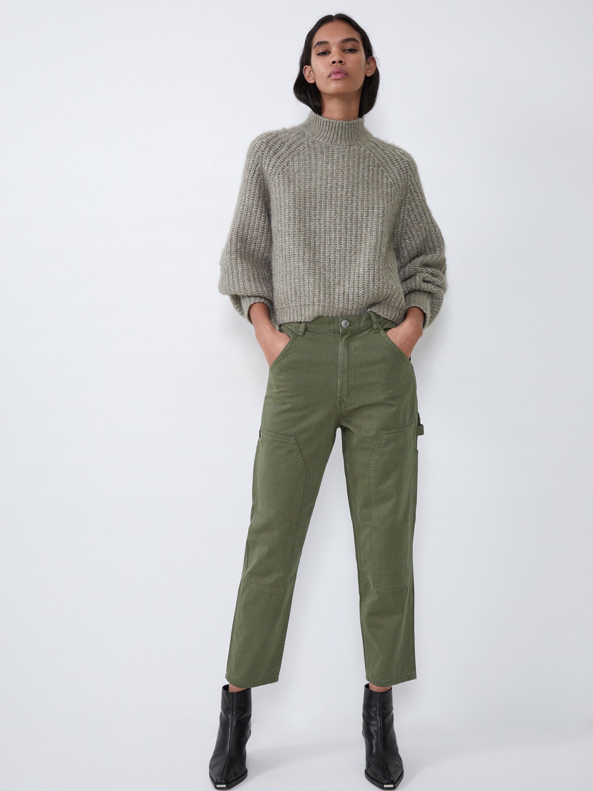 

Брюки Zara 5520/225/507 36 Зеленые