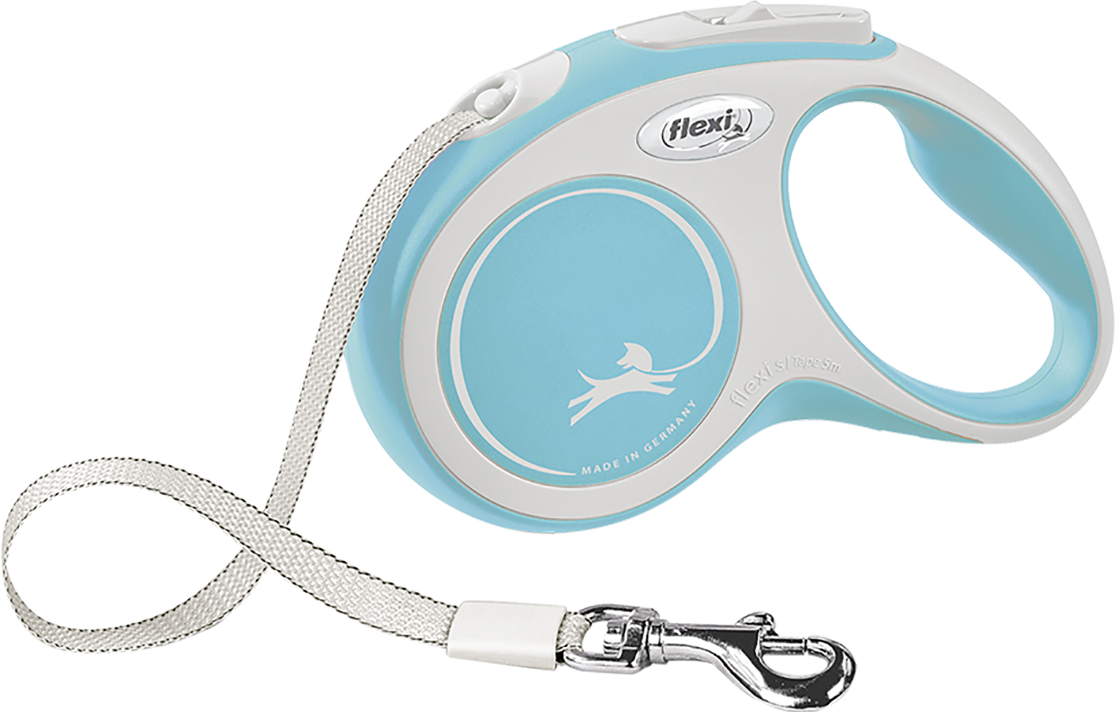 

Поводок-рулетка Flexi New Comfort S лента 5 м Голубой