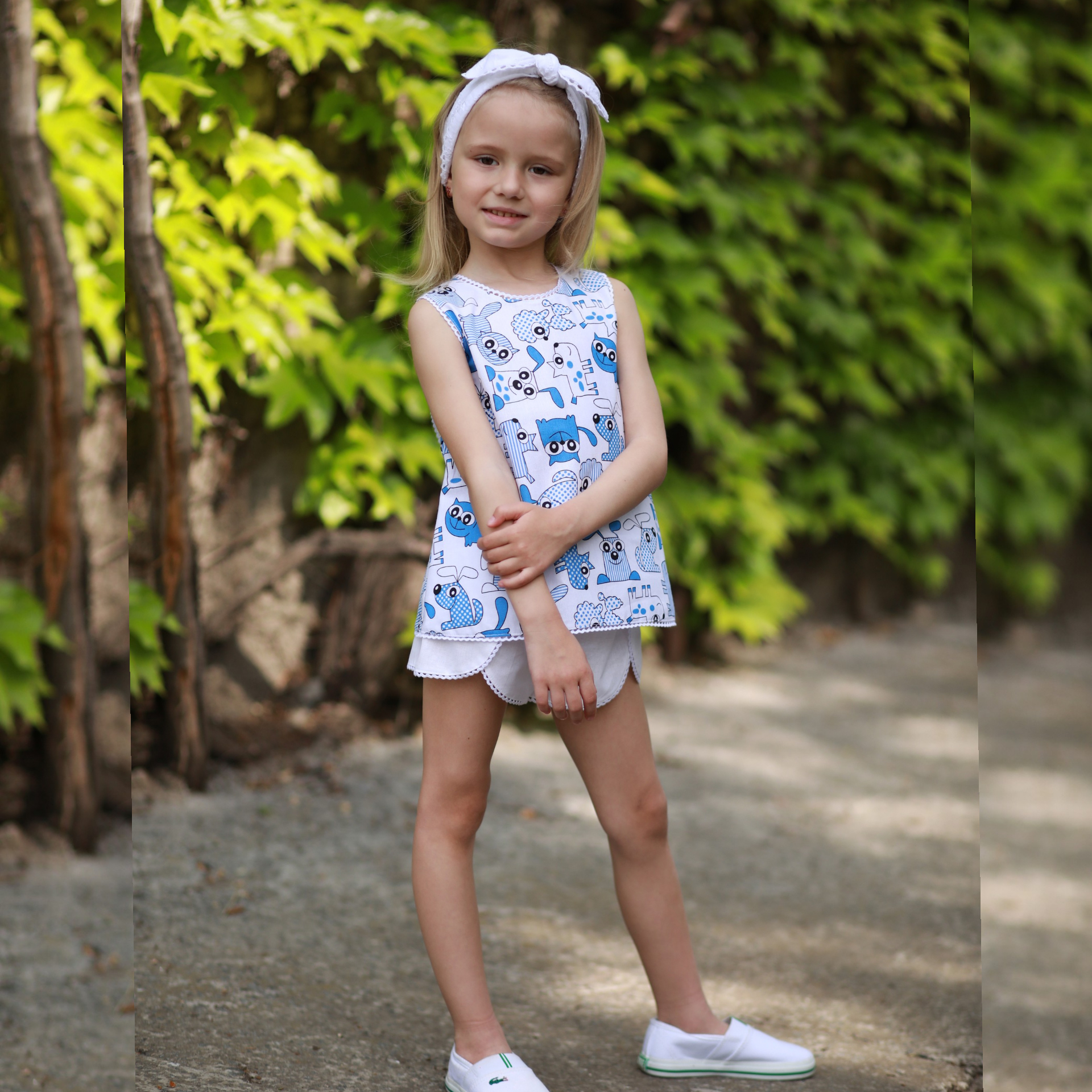 

Майка для девочек Dora МСК06 собаки и коты 128 см