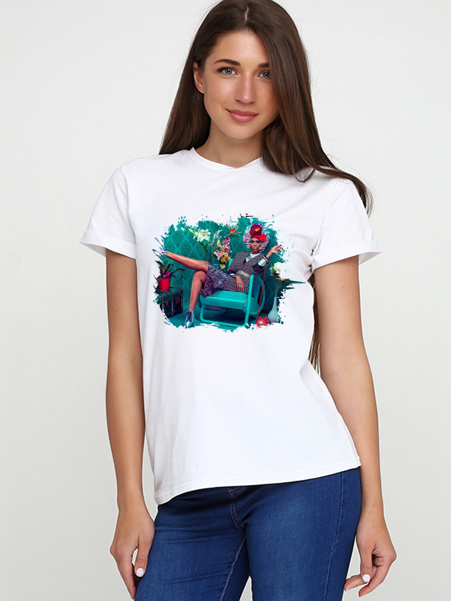 

Футболка Malta 19Ж441-24-Р3 Retro Afro М (44) Белая