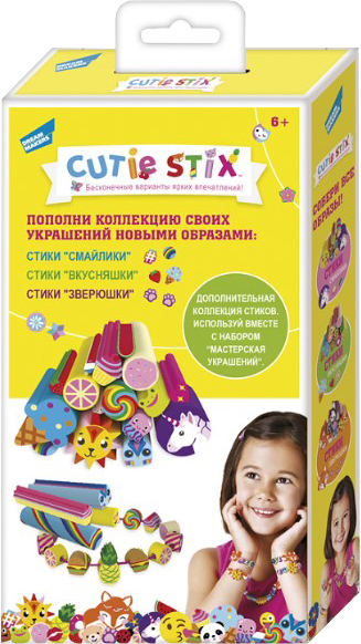 

Дополнительный набор для детского творчества Cutie Stix Зверюшки (792189331005-3)