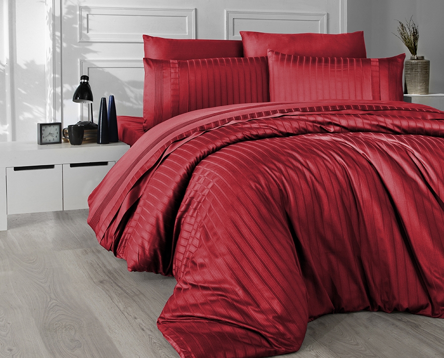 

Комплект постельного белья First Choice Deluxe Сатин 200х220 "NEW TREND KIRMIZI"