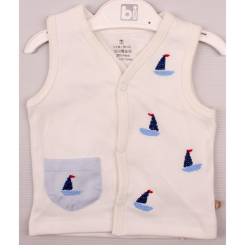 

Жилетка для мальчика BIBABY 61234 68 см голубой (178945)