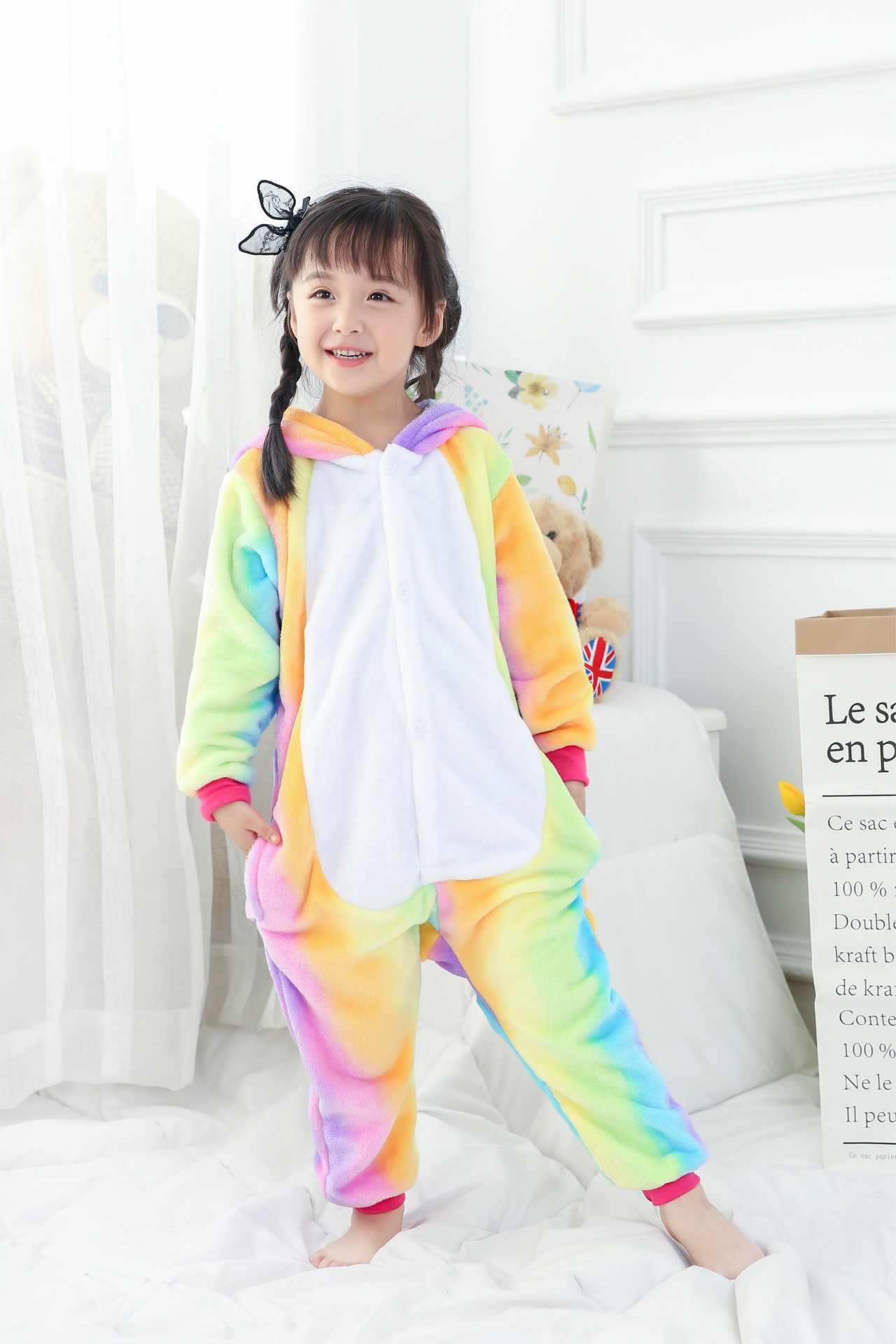 

Пижама Kigurumi кигуруми единорог радужный 130-140см