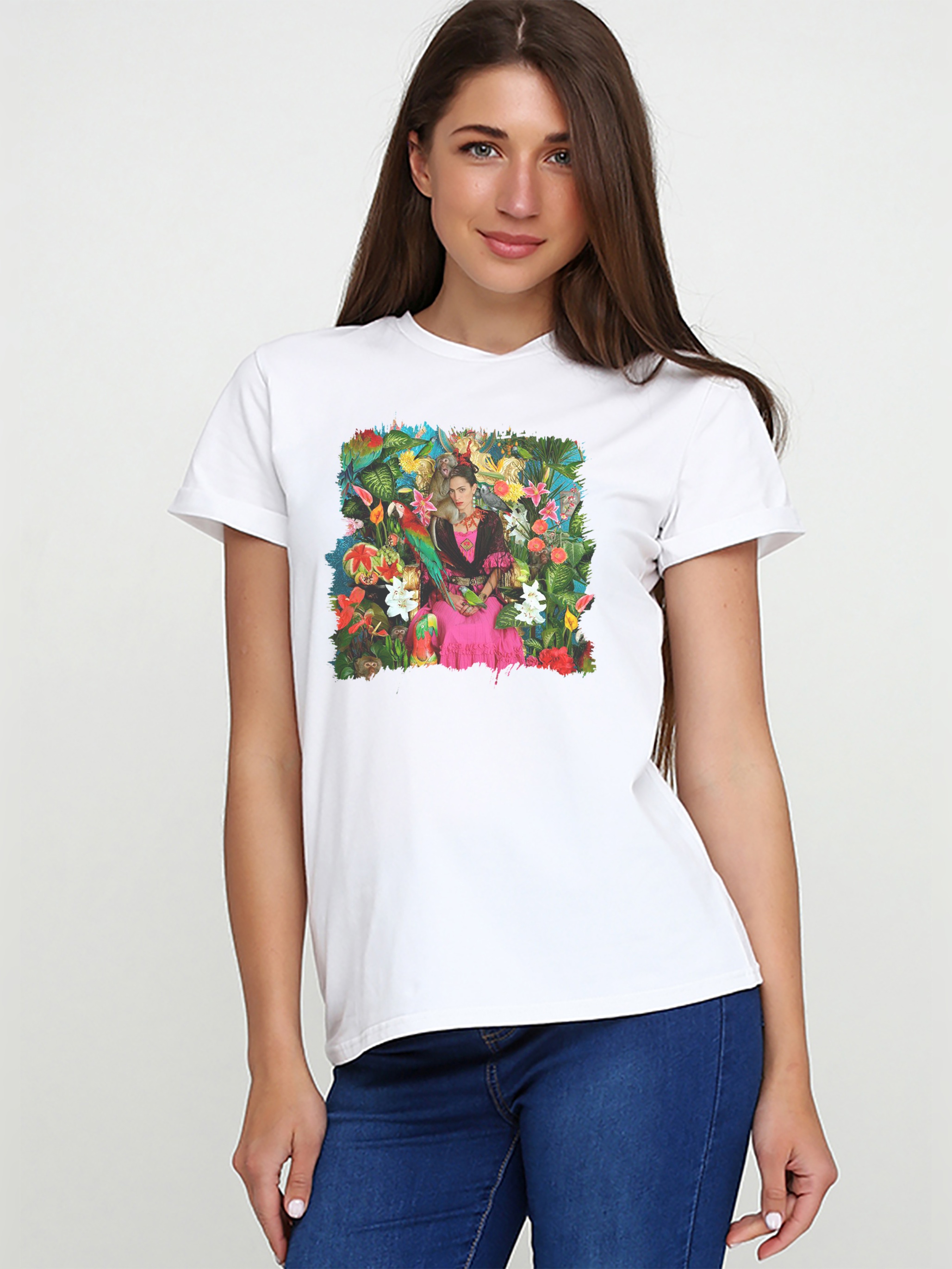 

Футболка Malta 19Ж441-24-Р3 Kahlo jungle S (42) Белая