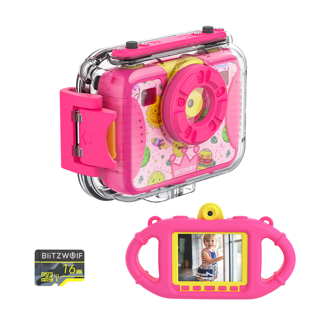 

Детская спортивная камера Blitzwolf BW-КС2 IP68 Pink