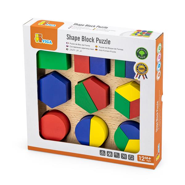 

Деревянный пазл Viga Toys Части фигур (58573)