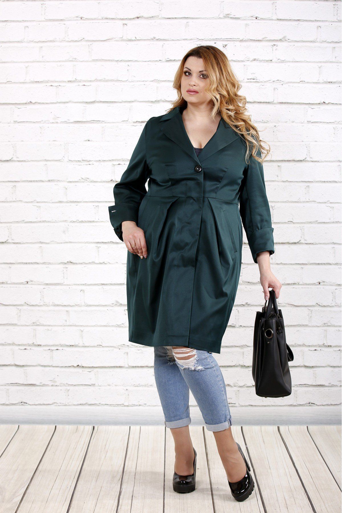 

Плащ Maximoda ЕGS0726-2  зеленый, Плащ Maximoda ЕGS0726-2 44 зеленый