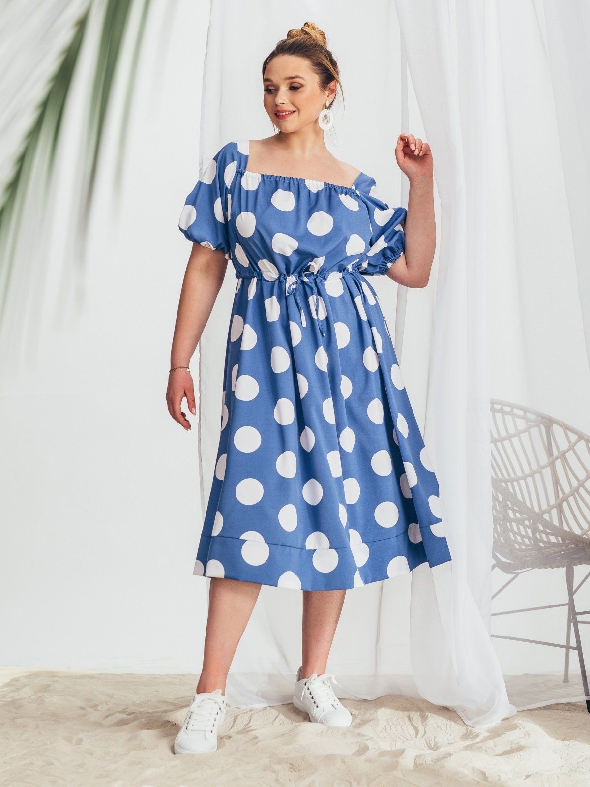 

Платье до колен Maximoda ЕМО218032 48-50 голубой