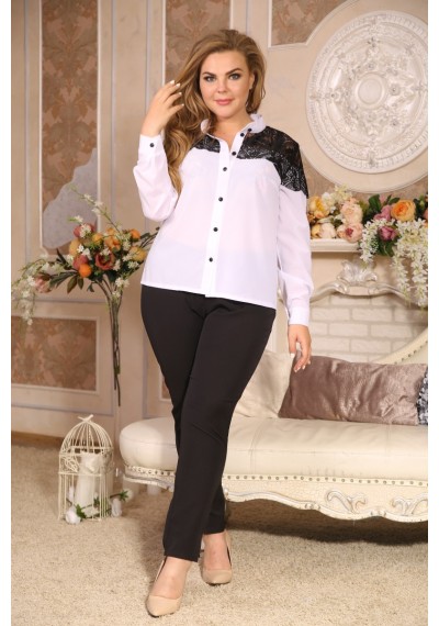 

Блузка Maximoda Е5555Роскошь  белый, Блузка Maximoda Е5555Роскошь 62 белый