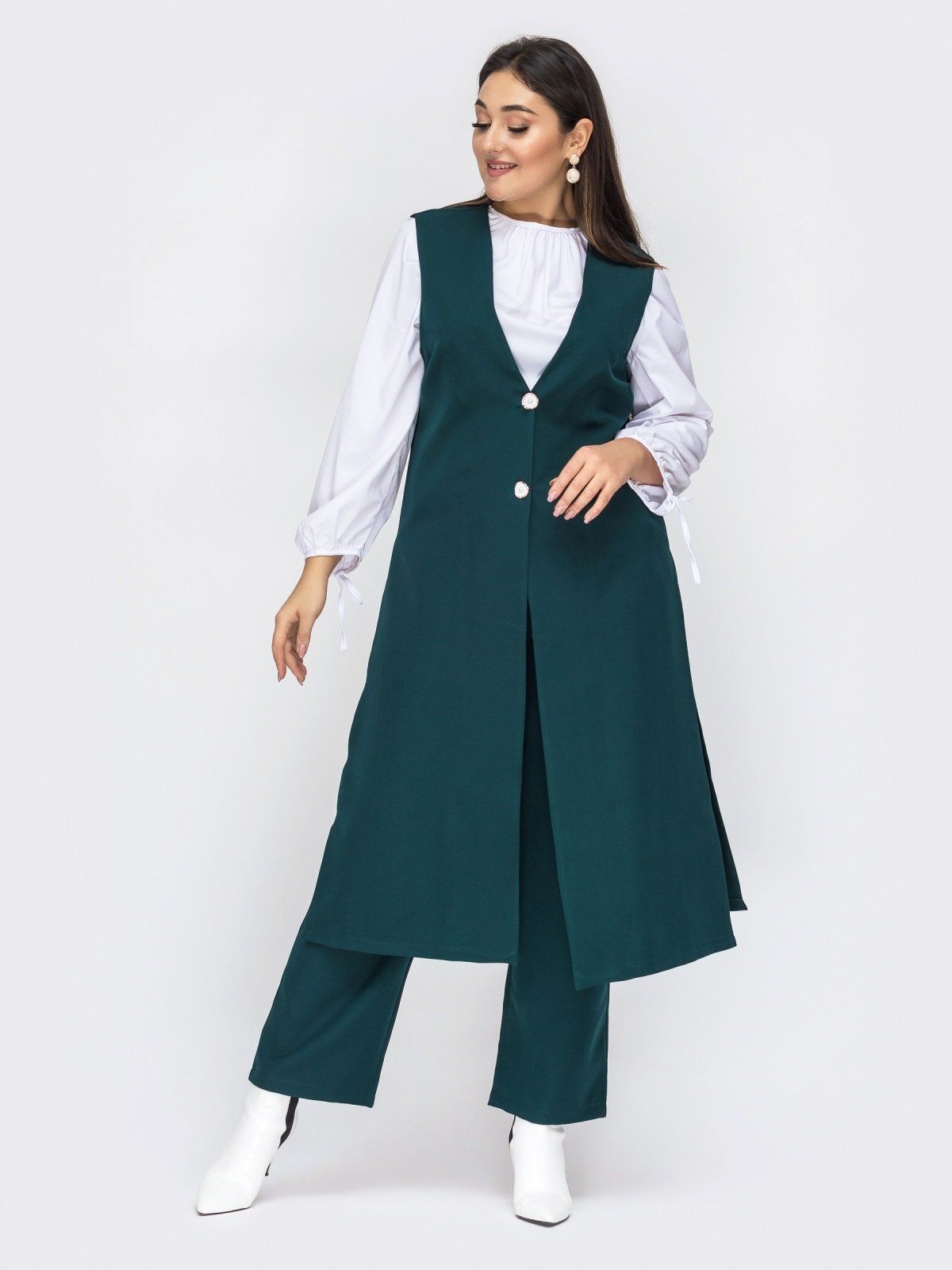 

Брючный костюм Maximoda ЕМО700430/1  бутылочный, Брючный костюм Maximoda ЕМО700430/1 54 бутылочный