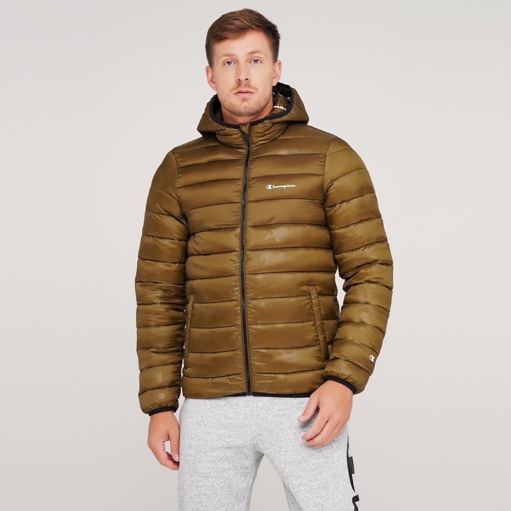 

Мужская куртка Champion Hooded Jacket Коричневый 42 (cha214869-MGE/ALLOVER)