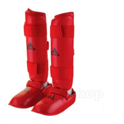 

Защита голени с футами для единоборств Adidas AD-661-35Z-R красный размер XS