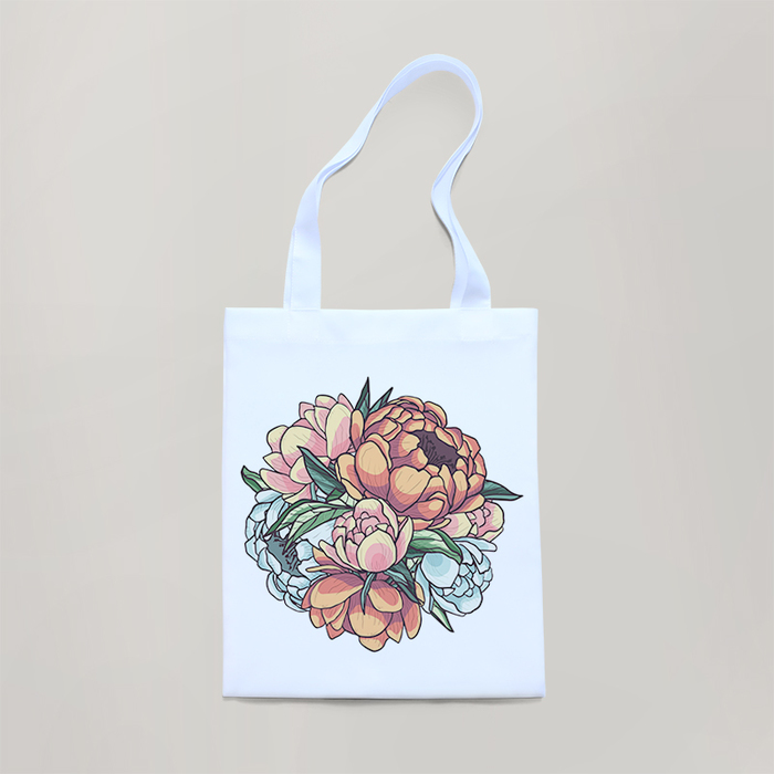 

Экосумка GUS "Пионы" габардин 32х38 см (SU074 - Сумки)