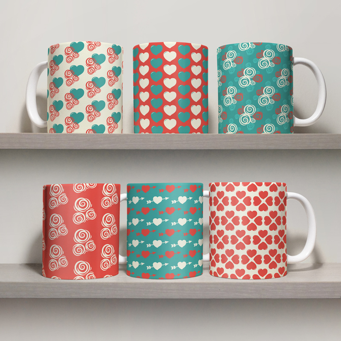 

Комплект чашек GUS "Валентинки, №1" 310 мл Белая (KO281 - Другое)