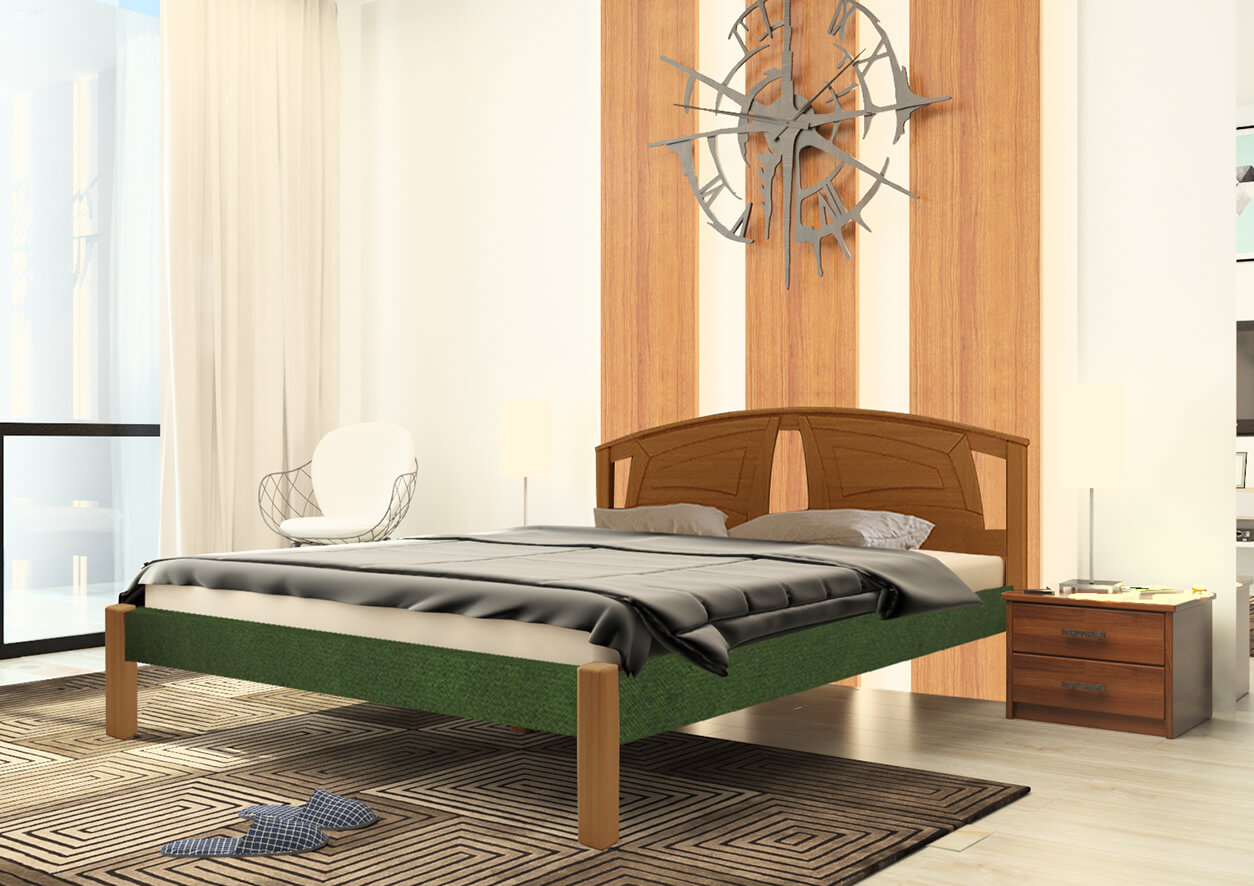 

Кровать Британия дерево Комби ЧДК (160 * 200) Яблоня