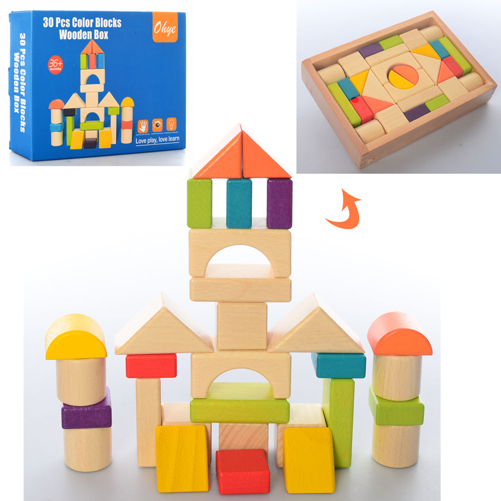 

Деревянная игрушка Bambi Городок MD 2290 30 деталей