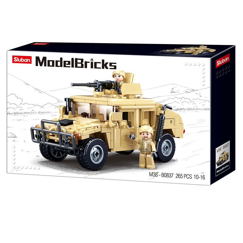 

Конструктор SLUBAN военная машина M38-B0837 265 деталей