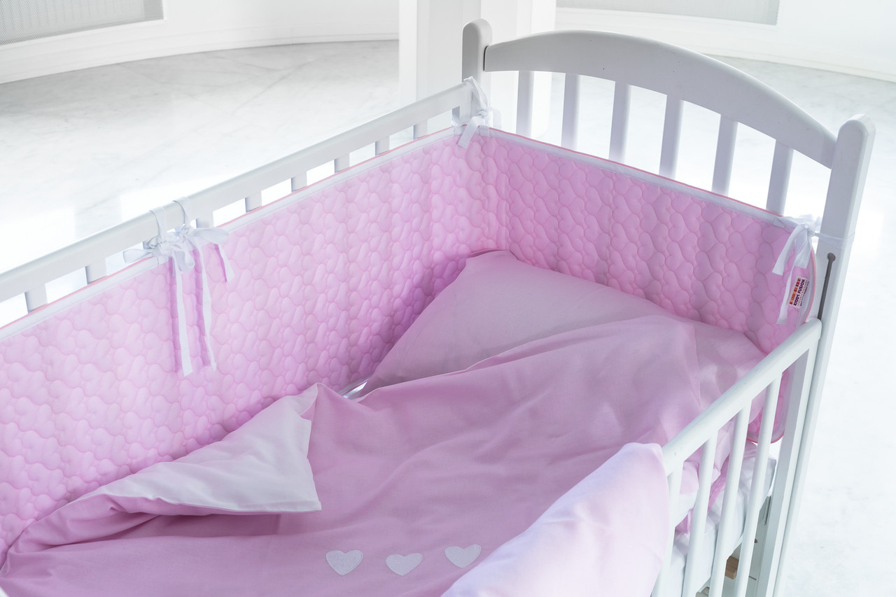 

Комплект постельного белья Kiddy Fusion Сатин с вышитыми сердечками 100х140 см Бело-розовый (95)