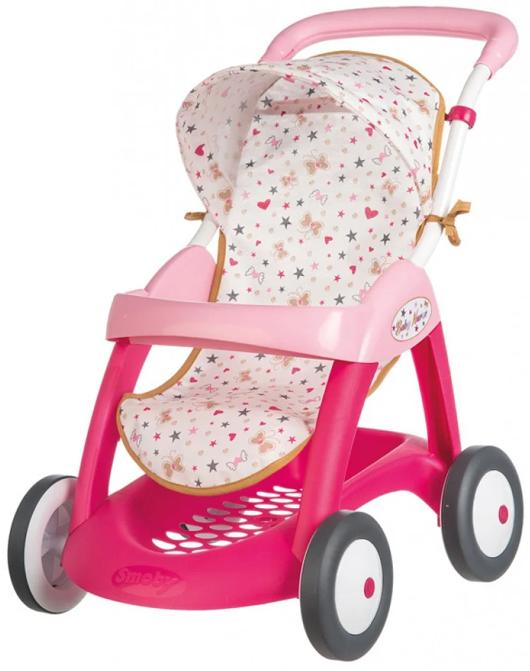 

Коляска прогулочная для кукол Baby Nurse Smoby с корзиной (251023)
